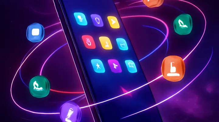 111BD COM - Sleek smartphone floating in space 111BD COM Sleek smartphone floating in space